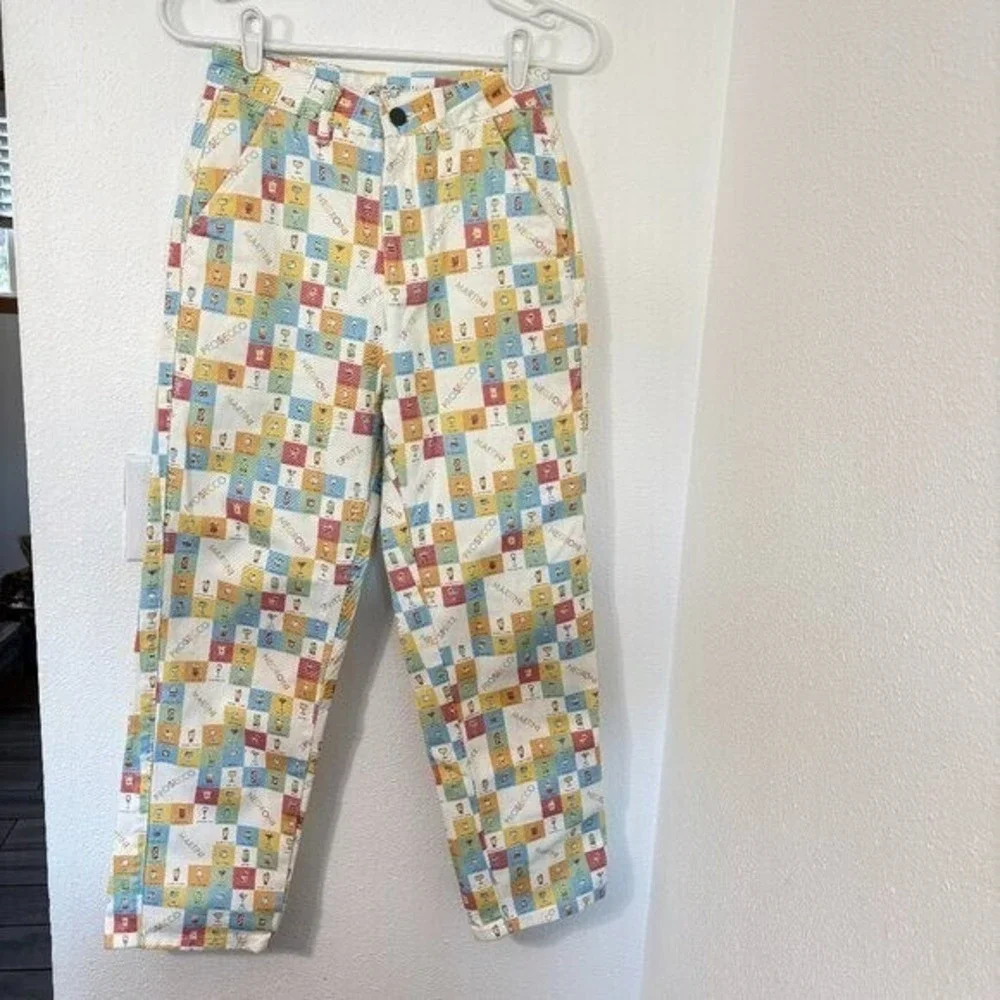 Cools Club California Pants Cocktail Hour High Waisted Straight Leg Jeans Size 6 - Picture 2 of 9
